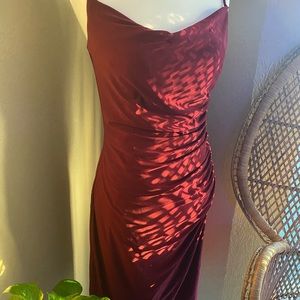 Laundry by Shelli Segal Red Cowl Neck Dress